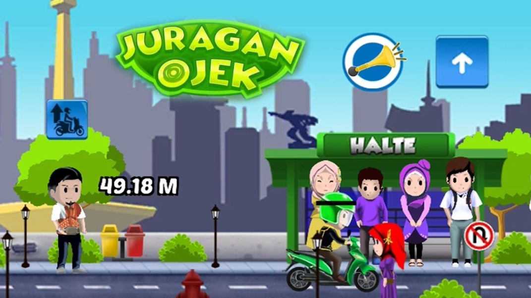 Juragan Ojek, game hape yang bikin kamu serasa bos ojek onlen