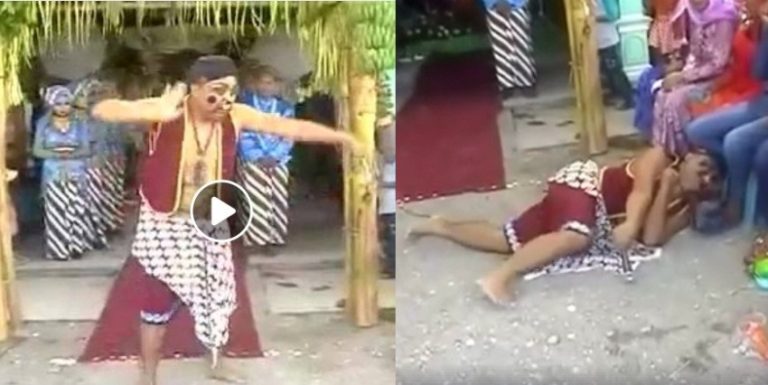Asyik joget pria ini tiba tiba kesetrum mic yang dipegangnya reaksi tamu malah begini 1