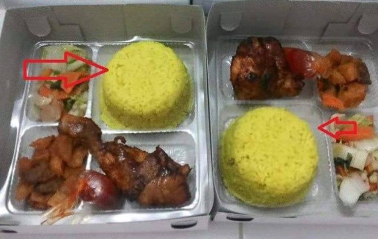 Beli makanan dari online shop pria ini kecewa saat lihat bentuk nasinya tidak sesuai dengan yang dipesan