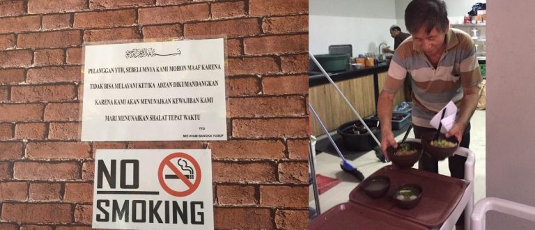 Bukan soal larangan merokoknya tulisan ini yang bikin pelanggan salut dengan kedai mie ayam ini 1
