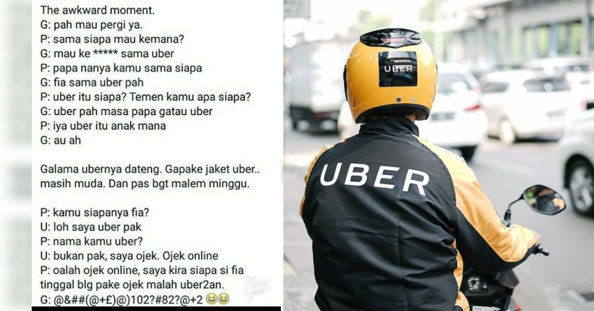 Cewek ini izin ke ayahnya mau malam mingguan diantar UBER, jawaban dari bapaknya malah bikin KZL