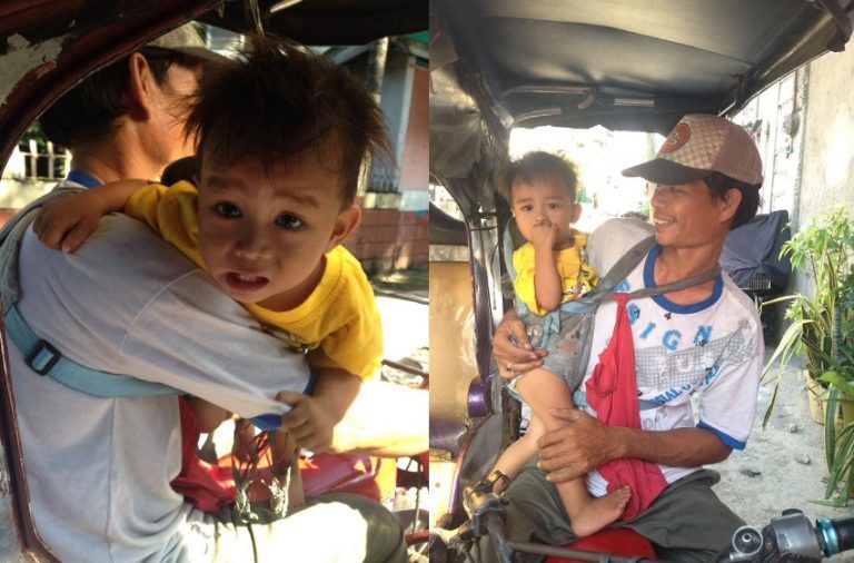 Ditinggal istri gara gara Facebook kisah tukang becak motor keja sambil bawa anak ini viral
