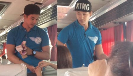 Gara gara pria berbaju biru banyak netizen yang ingin mencari bus yang ditumpanginya kenapa ya 2