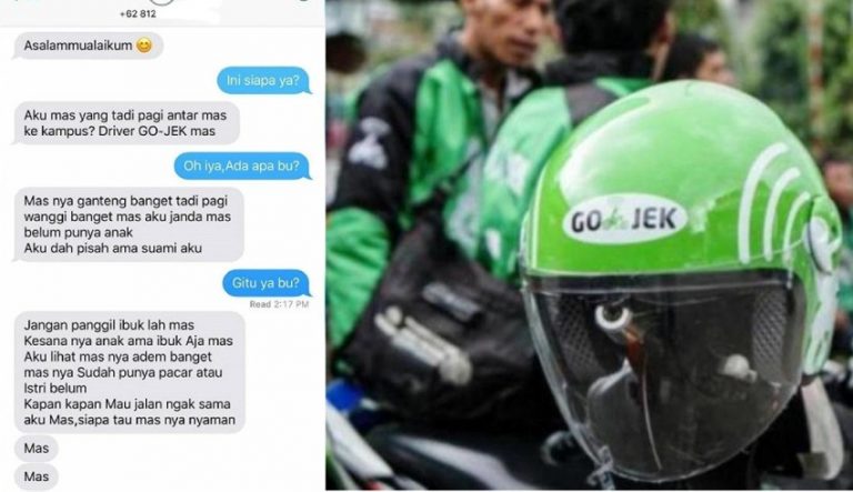 Janda jaman now rayuan maut driver ojol ke penumpang gantengnya ini bikin ngakak 1