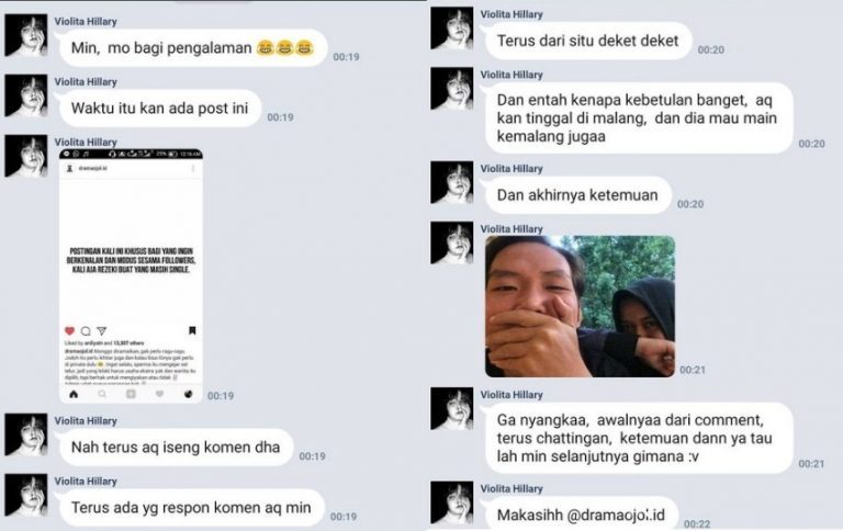 Kalau jodoh gak kemana berawal dari komenan dua sejoli ini akhirnya jadian