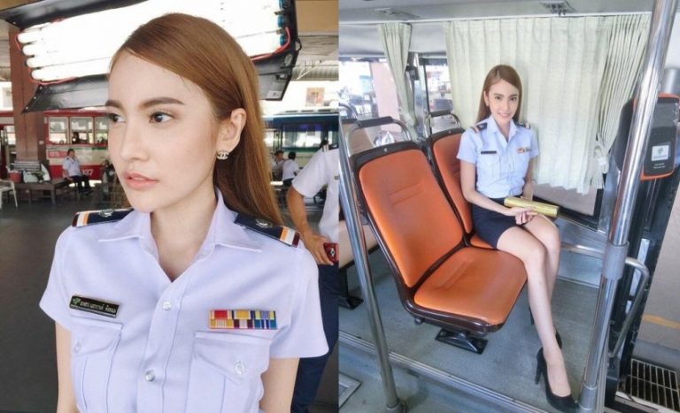 Saking cantiknya polwan asal Thailand ini bikin netizen bertanya tanya yakin cewek tulen 2