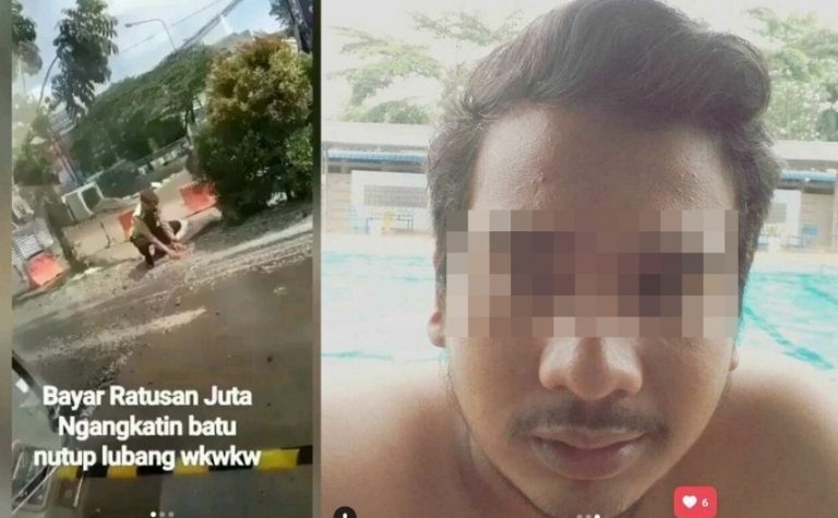 Sebut polisi kerjaannya cuma tambal jalan berlubang pria ini kena batunya 2