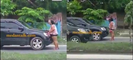 Sempat viral karena aksi brutalnya gedor kaca mobil wanita montok ini punya cara baru untuk dapat uang recehan 1