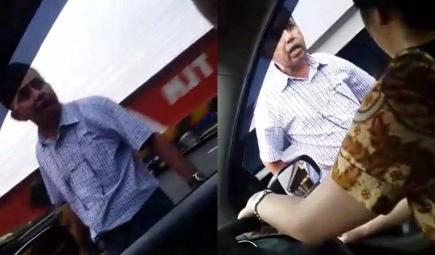 Viral video pria tua tampar pengemudi wanita, netizen heboh debat soal pertanyaan dari wanita ini