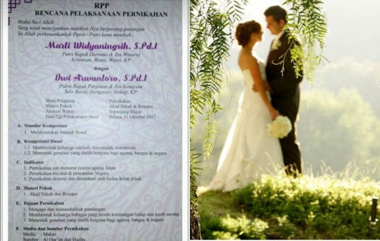Begini jadinya kalau sesama Sarjana Pendidikan nikah kompetensi dasar hingga tujuan pernikahan ada dalam undangan min 1