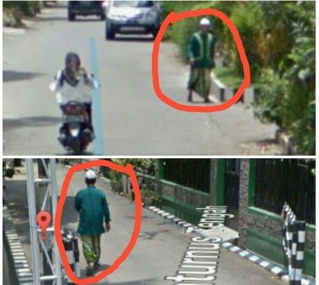 Cari alamat via Google Street View pria ini lihat sosok pakai sarung dan kopiah yang telah meninggal 2 tahun lalu min1