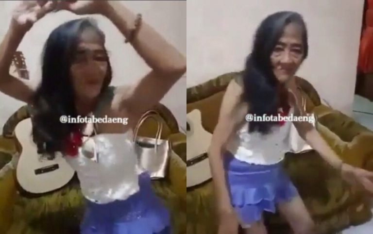 Joged heboh diiringi lagu kekinian aksi nenek ini bikin ngelus dada inget umur nek 1