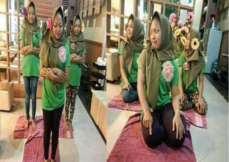 Main main dengan adegan shalat kelakuan tiga remaja wanita ini bikin emosi 2