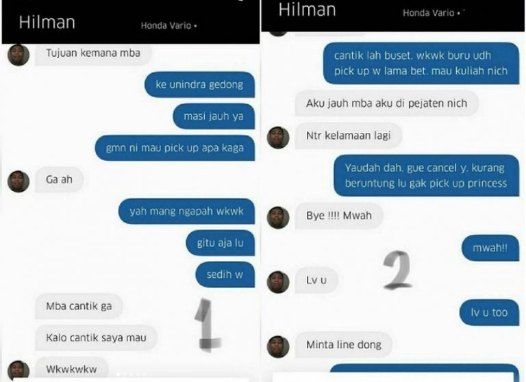 Percakapan antara driver ojol dengan calon penumpangnya ini bikin ngakak begini jadinya kalau PCC campur micin 2
