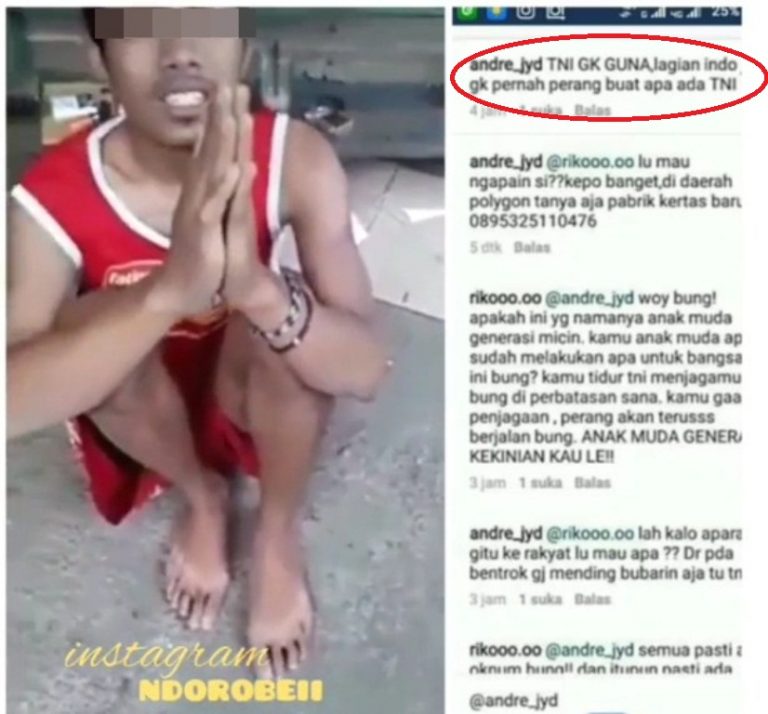 So jagoan tulis komentar begini soal TNI video pria duduk sambil minta ampun ini viral 3