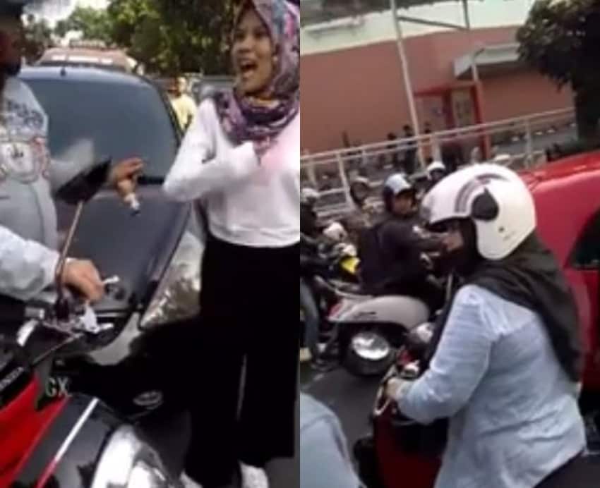 Viral video adu mulut emak-emak dengan wanita muda di jalanan, tapi netizen malah salfok sama ini!