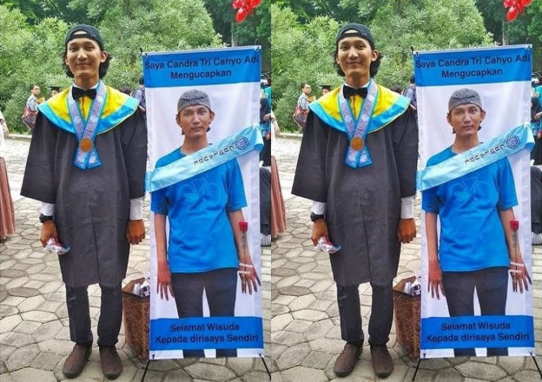 Berikan ucapan wisuda untuk diri sendiri foto wisudawan ini bikin ngakak