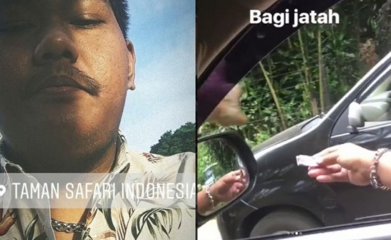 Bukan dengan alkohol pengunjung Taman Safari beri makan gajah dengan benda ini