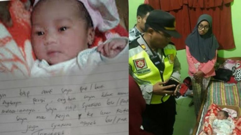 Ditemukan di mushala dalam kardus mie instan isi surat dari ibu bayi yang dibuang ini menyayat hati