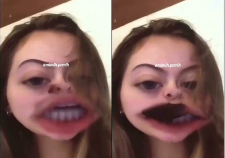 Asyik bikin video dengan filter lucu di kamar mandi gadis ini kaget saat makhluk ini ikut eksis