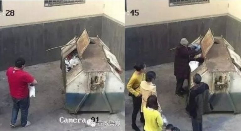 Ayah Buang Bayi ke Tempat Sampah