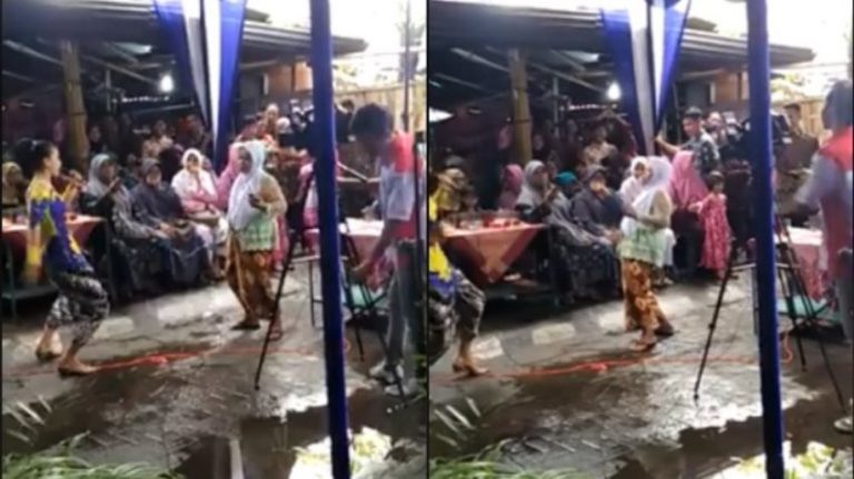 Datang ke hajatan goyangan nenek ini ngalahin biduannya geol teruk nek