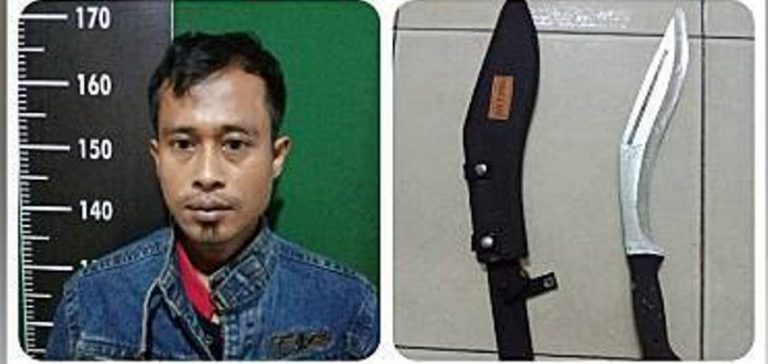 Kesal pesanan tak kunjung sampai pria ini bacok wanita penjaga toko aksesoris