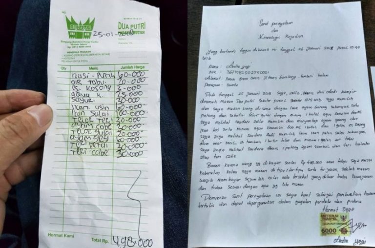 Mampir ke rumah makan dengan 3 temannya pria ini harus bayar hampir setengah juta ikan asin dihargai Rp 60 ribu