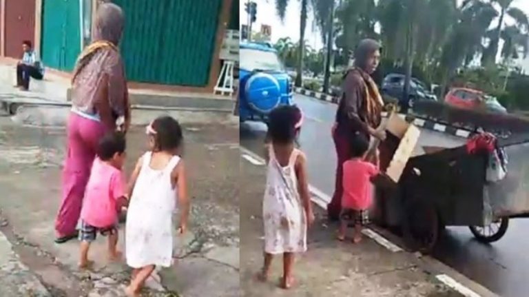 Mengharukan perjuangan ibu tiga anak cari nafkah ini bikin nangis bayi berumur 15 hari sudah diajak kerja