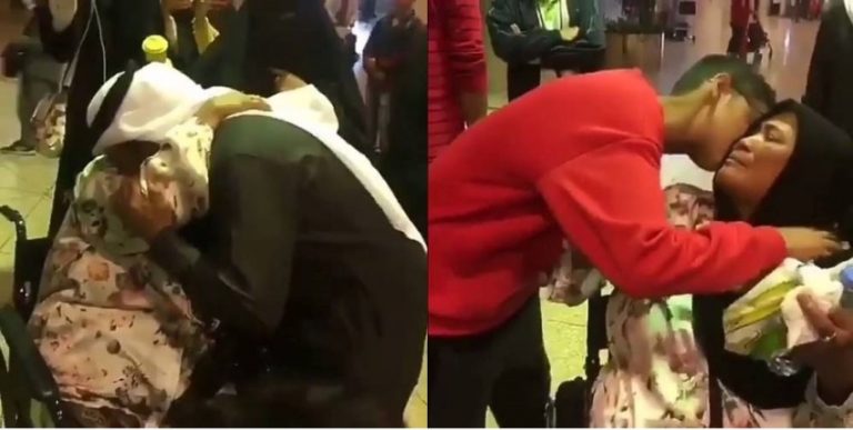 Momen haru saat satu keluarga Arab Saudi antar TKW pulang ke Indonesia
