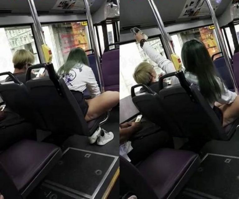 Naikki bus ber AC yang dilakukan wanita ini bikin udara jadi bau