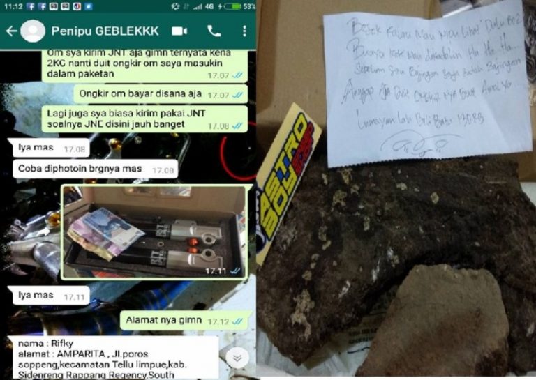 Punya niat jahat ingin nipu penjual bukannya dapat barang yang dipesan customer ini malah dapat batu