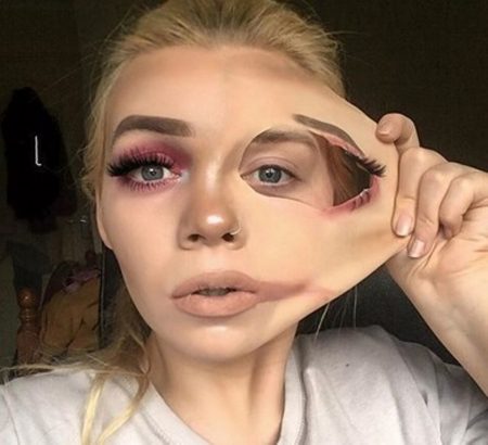 Tampilkan gaya terbaru seperti menarik kulit wajahnya makeup artist ini jadi viral