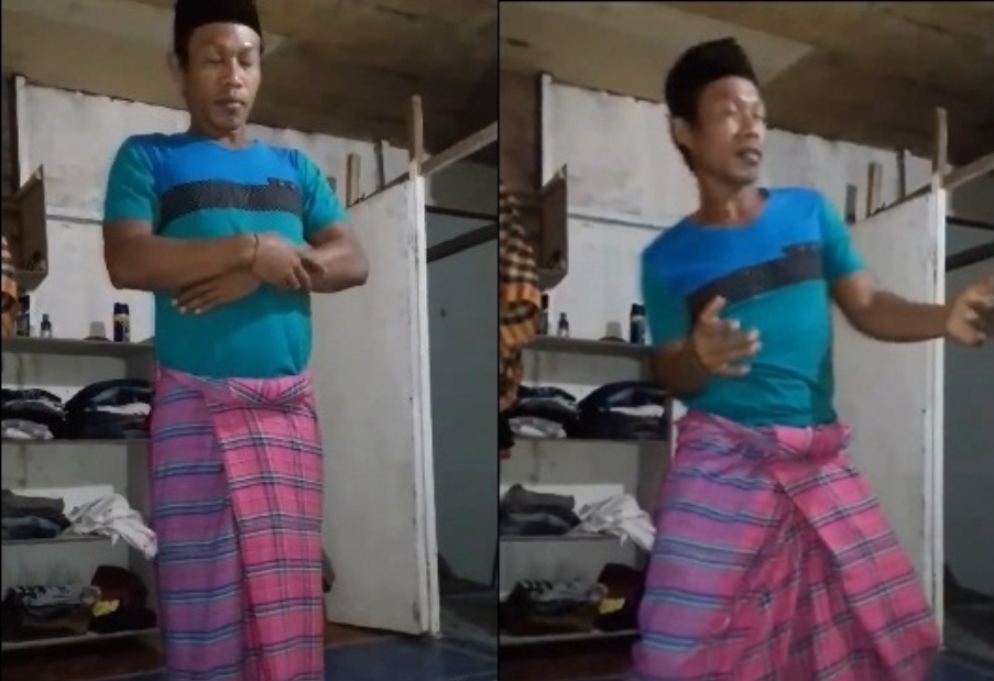 Video Abel Spoetra shalat sambil joget-jeget ini bikin netizen berkata kasar