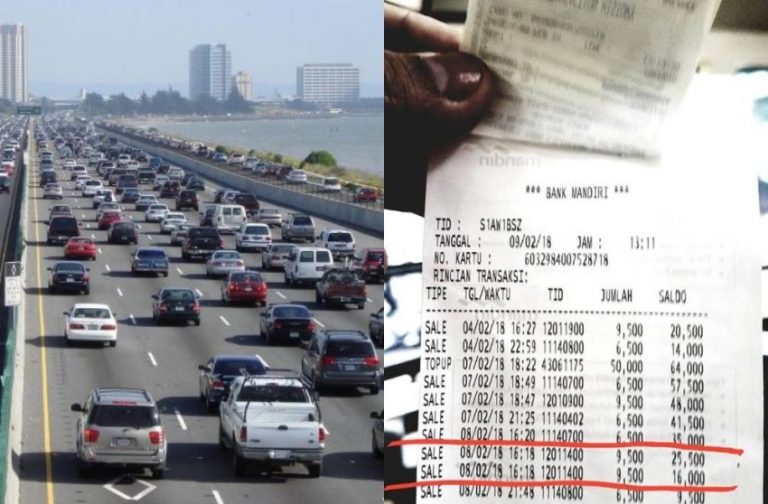 Bayar tol pakai e toll saldo pria ini berkurang 2 kali saat komplain petugas malah berkilah