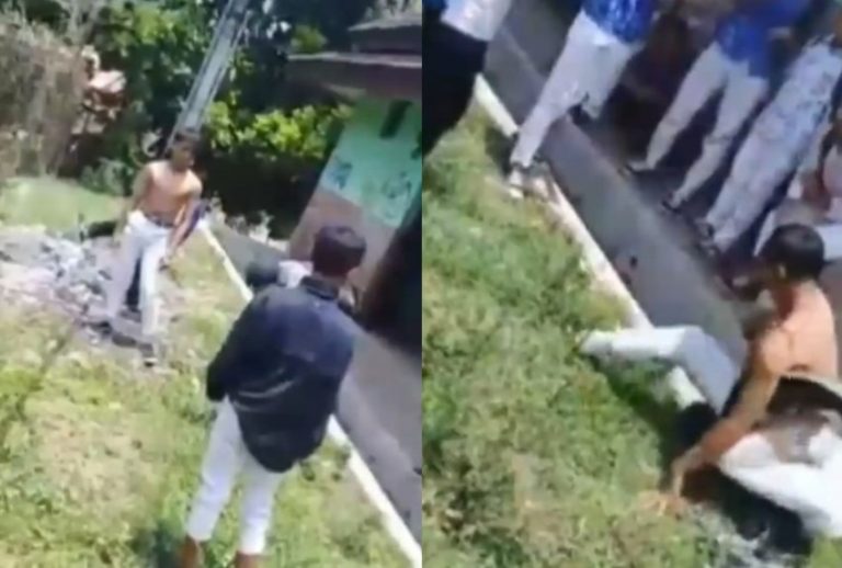 Beredar video dua siswa SMP duel ala gladiator yang dilakukan teman temannya malah bikin geram