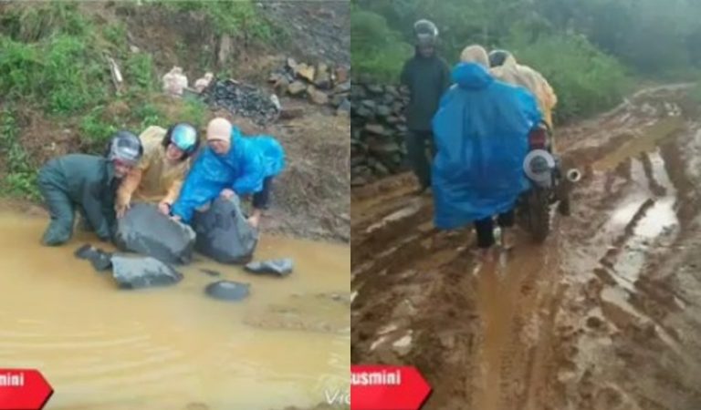 Dari angkat batu hingga tembus jalan penuh air perjuangan 3 guru wanita ini bikin salut