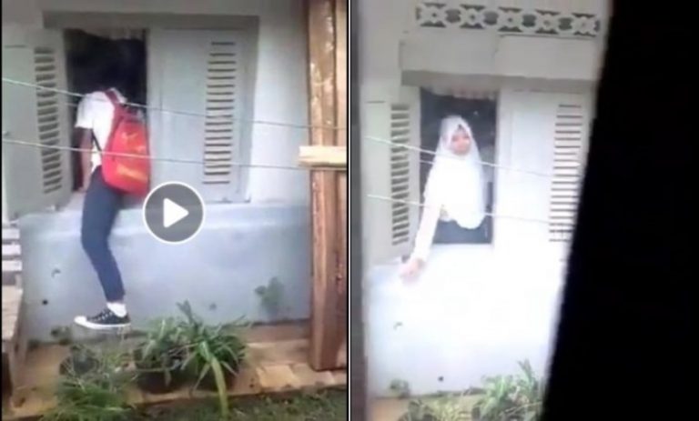 Masuk rumah diam diam lewat jendela kelakuan aneh siswa SMP ini bikin yang liat mikir negatif