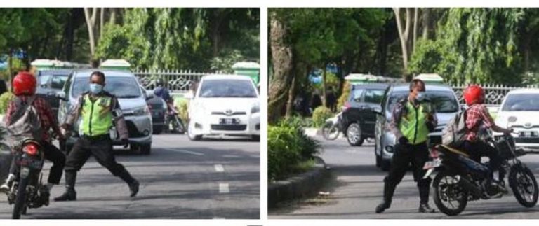 Niatnya sih mau kabur dari polisi yang terjadi selanjutnya sama pemotor ini justru wajib diketawain karma itu ada bro