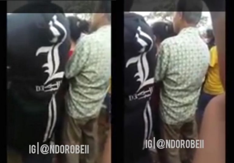 Pepet wanita di depannya yang dilakukan kakek ini bikin geram inget umur kek