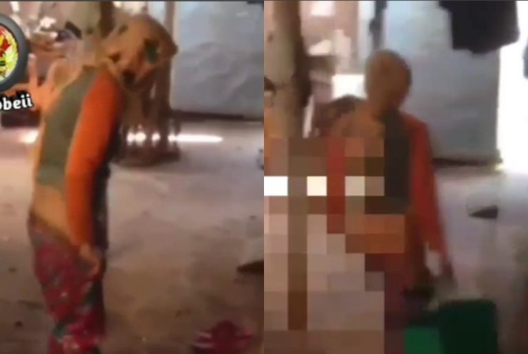 Tersudut karena ketahuan maling wanita ini pura pura gila sampai buka celana