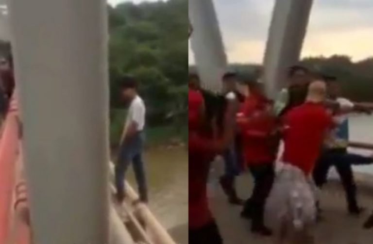 Ditinggal pacar cowok ini niat bunuh diri nyebur ke sungai tapi gagal setelah diberitahu ada buaya masnya niat gak sih