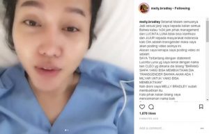 Tantangannya tak digubris, Melly Bradley akhirnya unggah video Lucinta Luna tanpa sensor