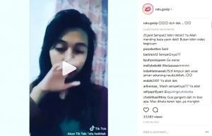 Gara-gara unggahan video singkat 'Tik-Tok', gadis ini tuai amukan netizen, gak ada simpati-simpatinya!