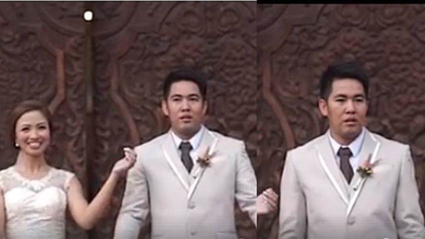 Awalnya mesra, usai lepas merpati pengantin pria kaget dan terdiam, penyebabnya gara-gara ini