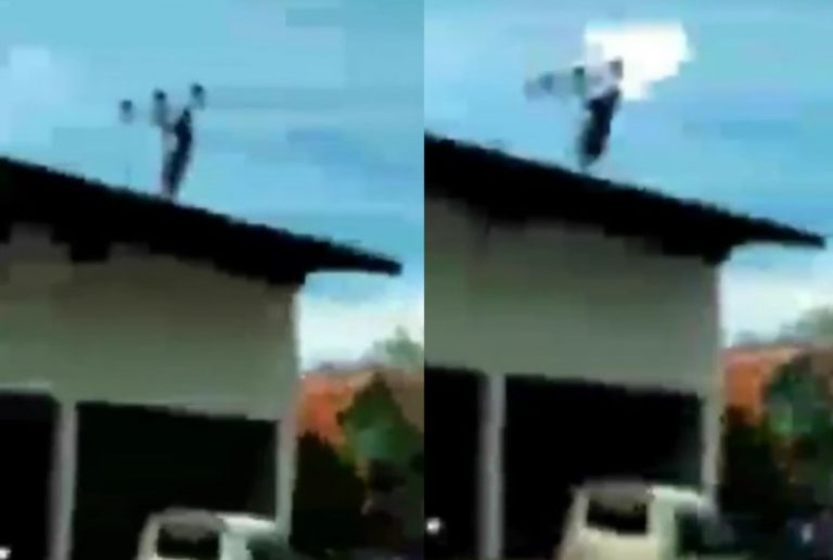 Diduga depresi pemuda di Pinrang ini nekat pegang kabel listrik bertegangan tinggi tubuhnya sampai terpental