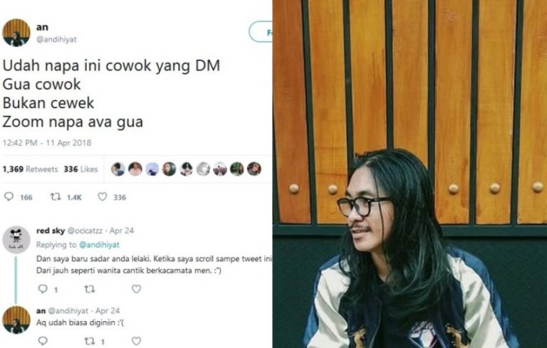 Sosok di foto profil ini sekilas mirip cewek sampai banyak cowok yang DM pas di zoom ternyata kumisan cyin