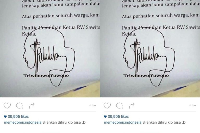 Tanda Tangan Unik