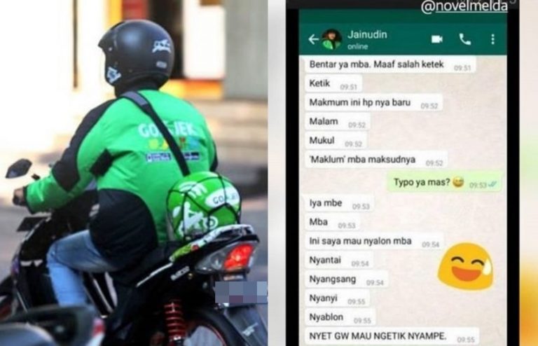 Typo maksimal chat driver ojol ke penumpangnya ini bikin ngakak selow bang jangan ngegas gitu