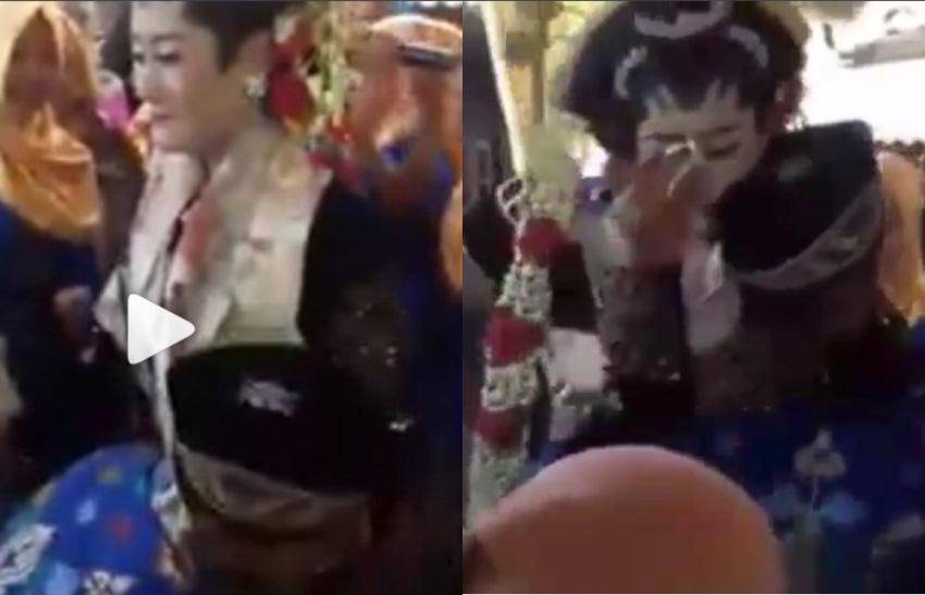 Video wanita nangis digendong 'pria lain' di hari pernikahan ini viral, ternyata ada kisah haru dibaliknya